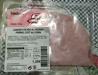 Mängden socker i Jamón cocido al horno