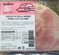Mängden socker i Jamon cocido al horno