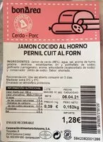Mängden socker i Jamon cocido al horno