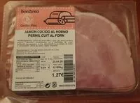 Mängden socker i Jamón cocido al horno