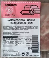 Mängden socker i Jamon cocido al horno