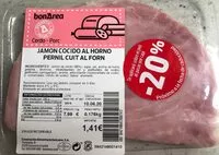 Mängden socker i Jamon cocido al horno