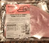 Mängden socker i Jamon cocido al horno