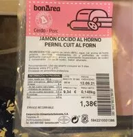 Mängden socker i Jamon cocido al horno