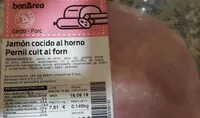 Mängden socker i Jamon cocido al horno