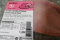 Mängden socker i Jamón cocido al horno