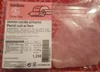 Mängden socker i Jamón cocido al horno