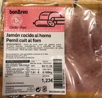 Mängden socker i Jamón cocido al horno