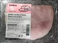 Mängden socker i Jamón cocido al horno