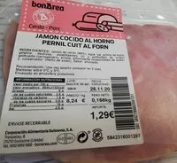 Mängden socker i Jamon cocido al horno