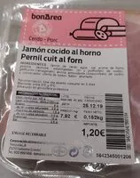 Mängden socker i Jamón cocido al horno