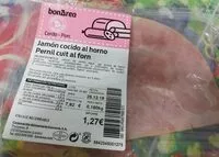 Mängden socker i Jamón cocido al horno