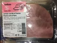 Mängden socker i Jamón cocido al horno