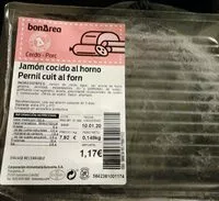 Mängden socker i Jamón cocido al horno