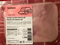 Mängden socker i Jamon cocido menos sal