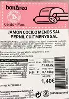 Mängden socker i Jamon cocido menos sal