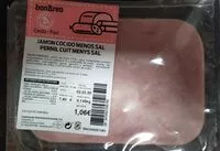 Mängden socker i Jamon cocido menos sal