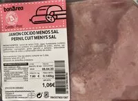 Mängden socker i Jamon cocido menos sal
