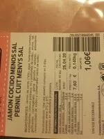 Mängden socker i Jamón cocido menos sal