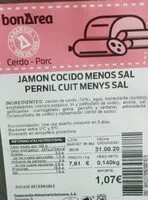 Mängden socker i Jamón cocido menos sal