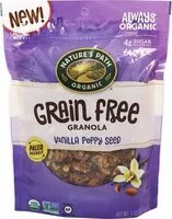 Mängden socker i Natures path organic vanilla poppy seed grain free granola