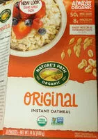 Mängden socker i Organic hot oatmeal