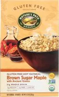 Mängden socker i Natures path cereal hot gluten free brown sugar maple
