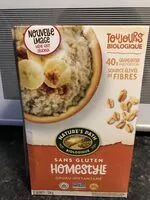 Mängden socker i Nature’s path gluten free homestyle instant oatmeal