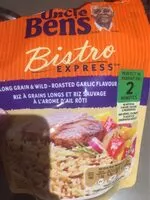 Mängden socker i Riz grains longs et riz sauvage à l'arôme d'ail rôti