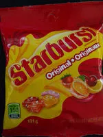 Socker och näringsämnen i Starbursts