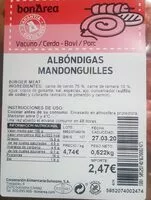 Mängden socker i Albondigas