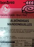 Mängden socker i Albóndigas