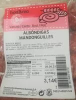 Mängden socker i Albóndigas