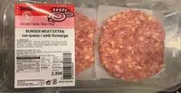 Mängden socker i Burger meat extra con queso