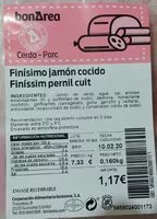 Mängden socker i Finísimo jamón cocido