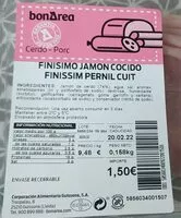 Mängden socker i Finísimo Jamón Cocido