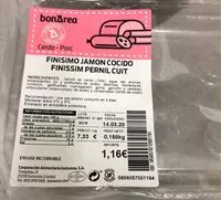 Mängden socker i Finisimo jamón cocido