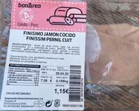 Mängden socker i FINISIMO JAMON COCIDO