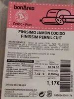Mängden socker i Finisimo jamon cocido