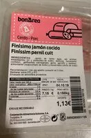 Mängden socker i Finísimo jamón cocido