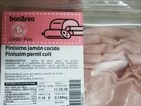 Mängden socker i Finísimo jamón cocido