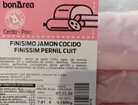 Mängden socker i Finísimo jamón cocido