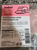 Mängden socker i Finisimo jamon cocido