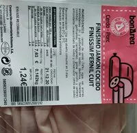 Mängden socker i Finísimo jamón cocido