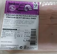 Mängden socker i Finísimo de pechuga de pavo