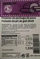 Mängden socker i Finisimo de pechuga de pavo