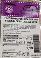 Mängden socker i Finisimo de pavo