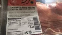 Mängden socker i Finísimo de jamón serrano