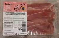 Mängden socker i Finísimo de jamón serrano