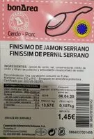 Mängden socker i Finísimo de jamón serrano